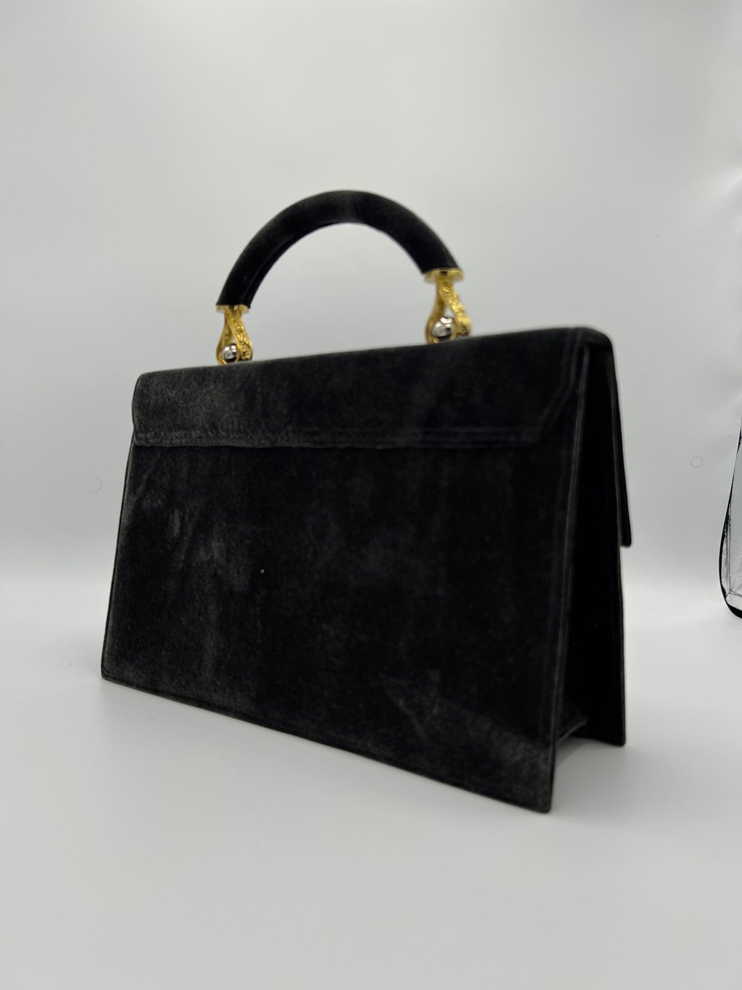 Bolso MILANO terciopelo negro
